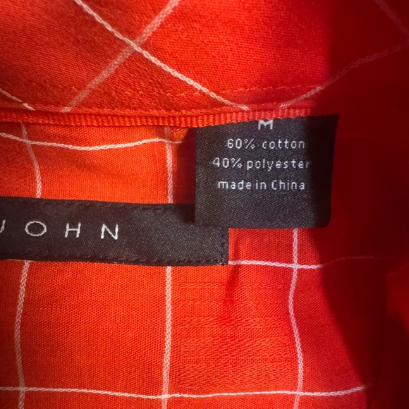 Sean John Red Plaid Men's Shirt - Picture 6 of 7